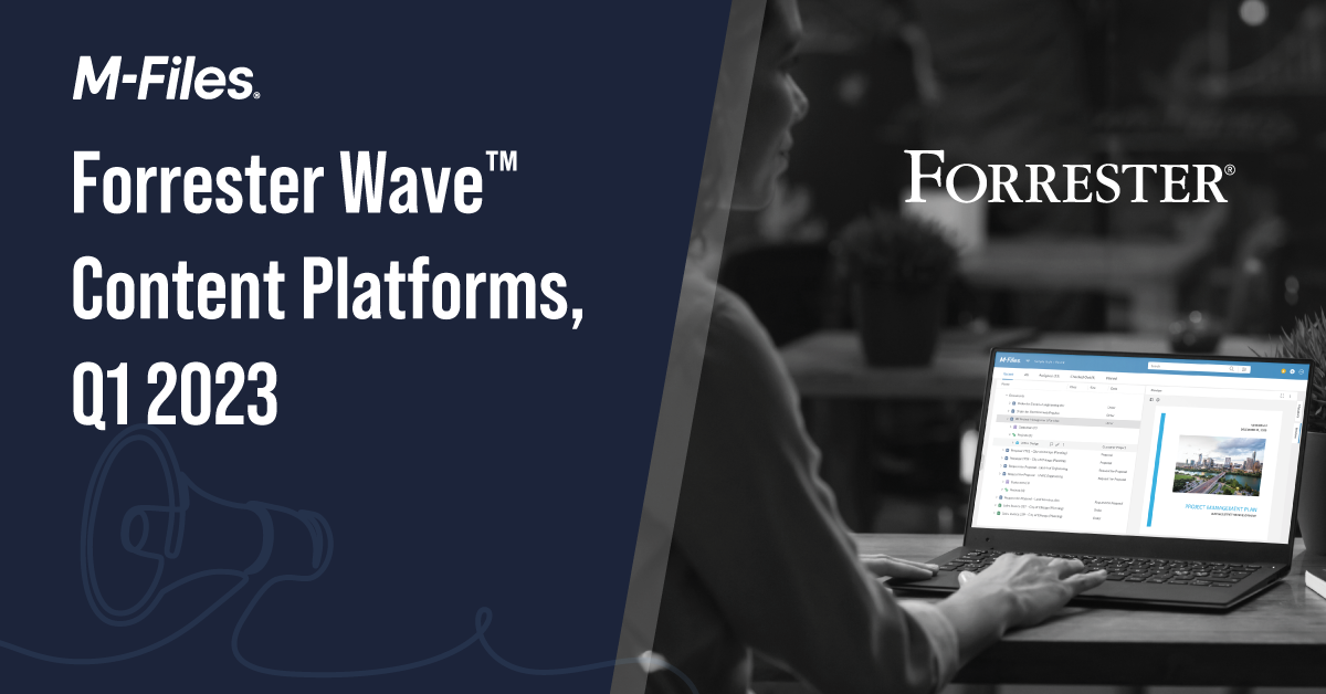 M-Files Forrester Wave Content Platforms Q1 2023