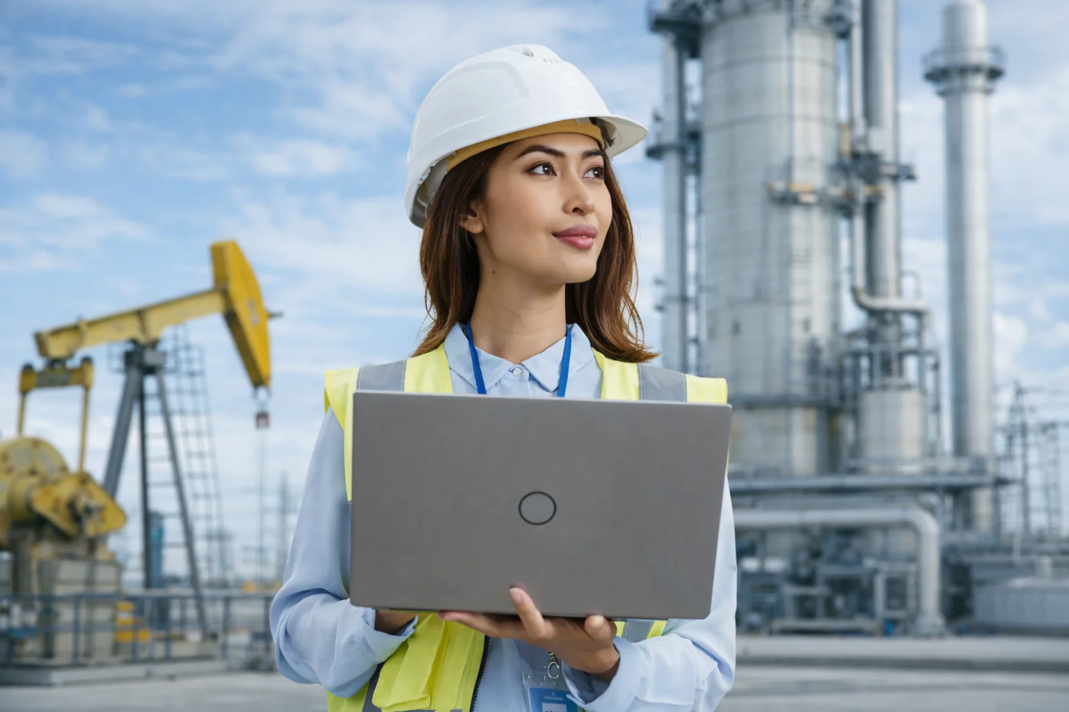 Une femme travaillant sur son ordinateur portable