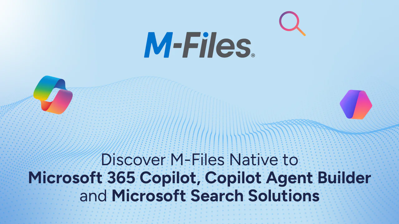 Nettstedsbanner- M-Files + Microsoft Copilot -Pålitelig AI i kontekst-Video-1200x720-v3
