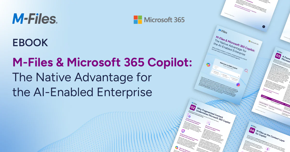 Website Banner-M-Files and Microsoft 365 Copilot-eBook-1200x628