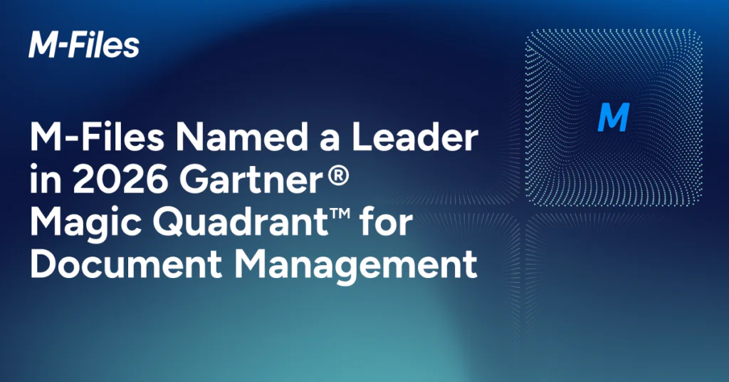 Gartner Magic Quadrant 2026 PR banner for document management