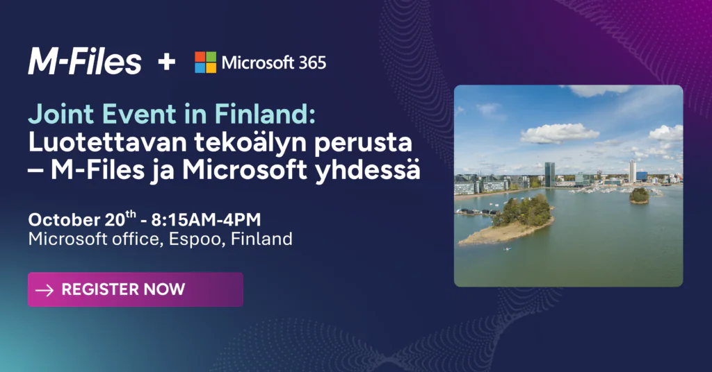 M-Files and Microsoft joint event in Finland